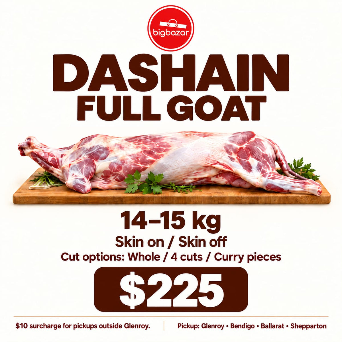 Dashain Full Goat – 14–15 kg